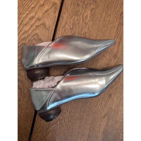 Vivian x Mako Wood Chunky Heel Silver Babouche – Size S (fits ~US 5–5.5) - Picture 3 of 11